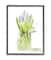 Stupell Industries Blue Hyacinth Flower Arrangement Wall Art in Black Frame